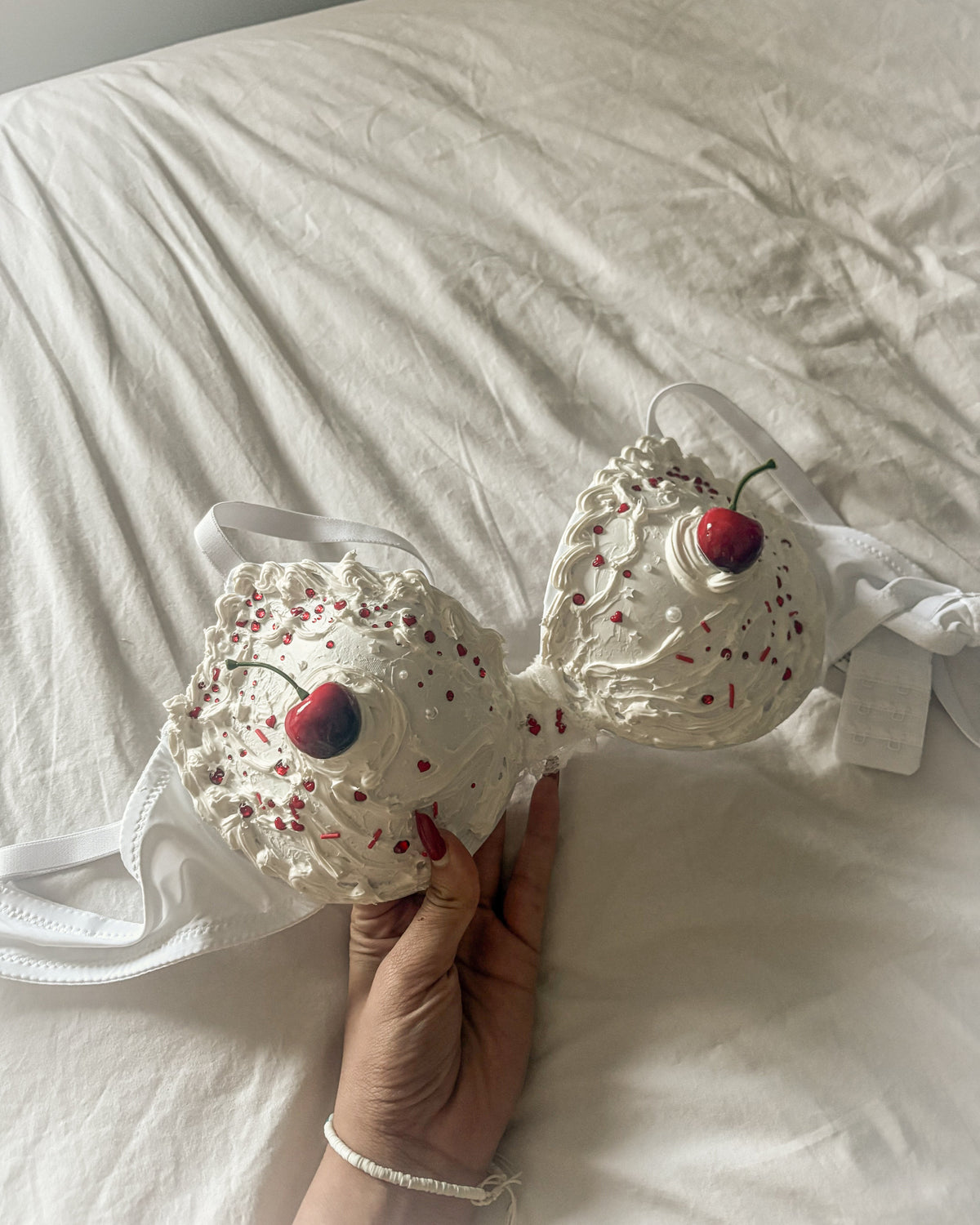 The Cherry Cake Bra | Custom Wearable Art