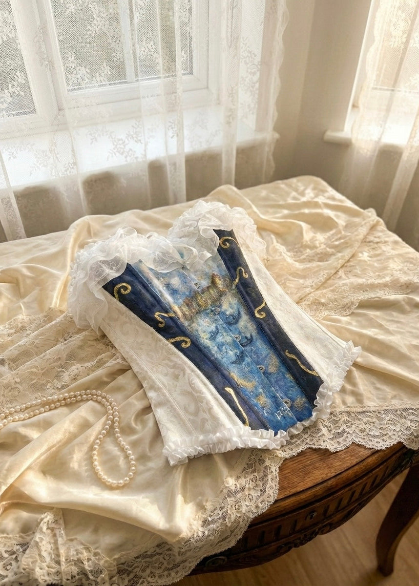 The Venice Corset | Hand-Painted Royalcore & Renaissance Bustier