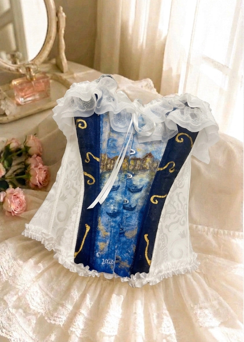 The Venice Corset | Hand-Painted Royalcore & Renaissance Bustier